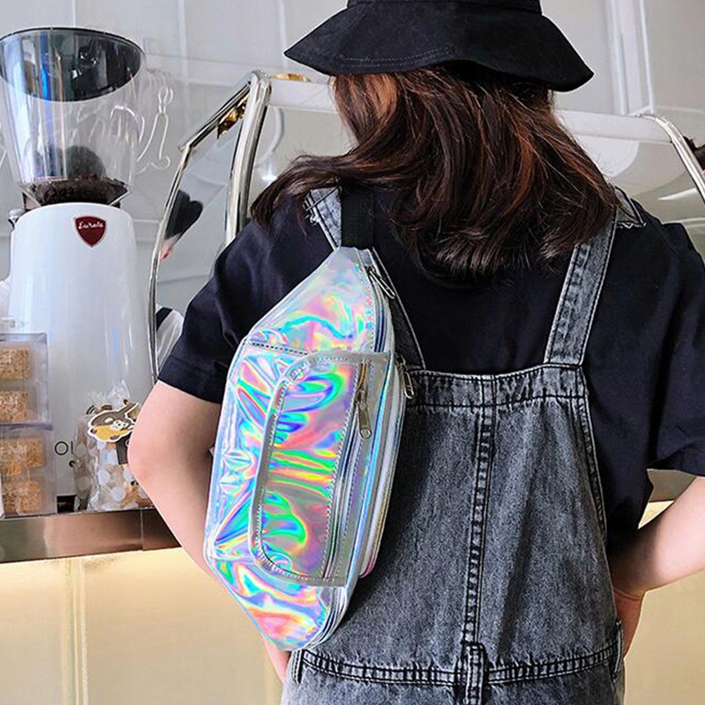 Dámska laserová taška na rameno 1PC Fashion Messenger Bag