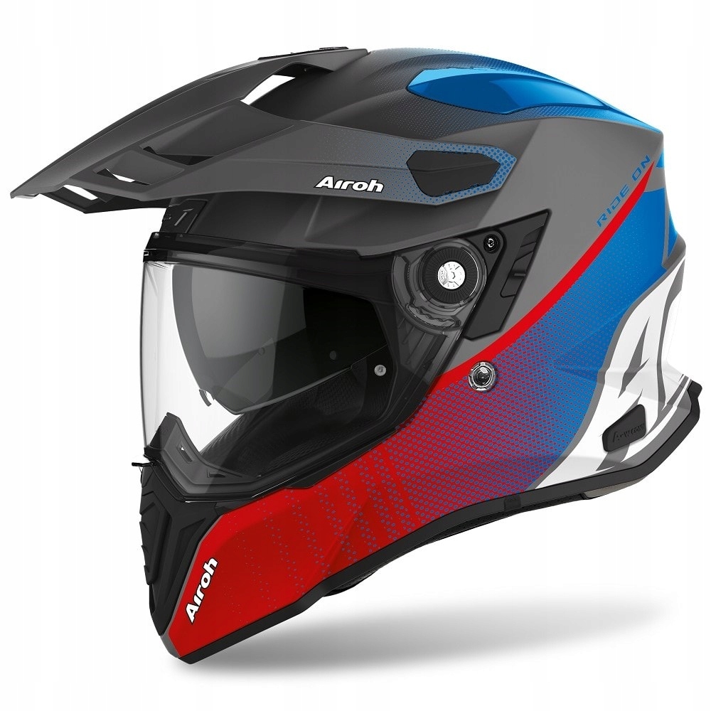 AIROH COMMANDER KASK PROGRESS ČERVENÁ / MODRÁ MATNÁ L