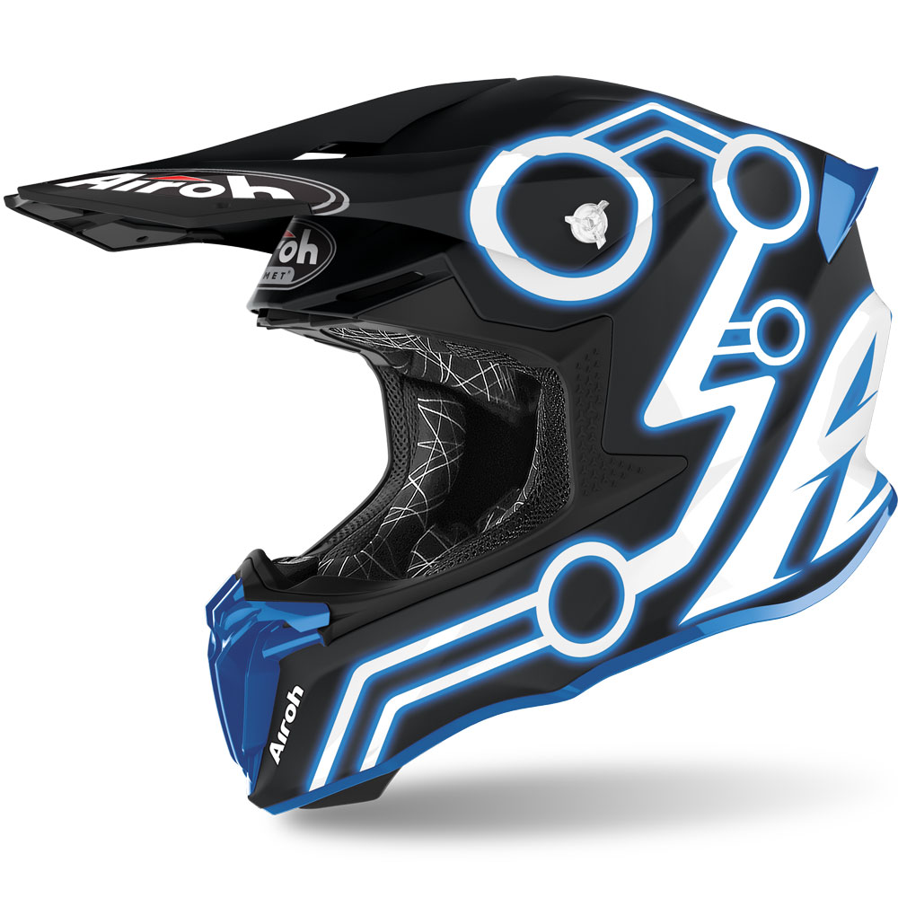 AIROH PRILBA AVIATOR TWIST 2.0 NEON MODRÁ MATNÁ .M