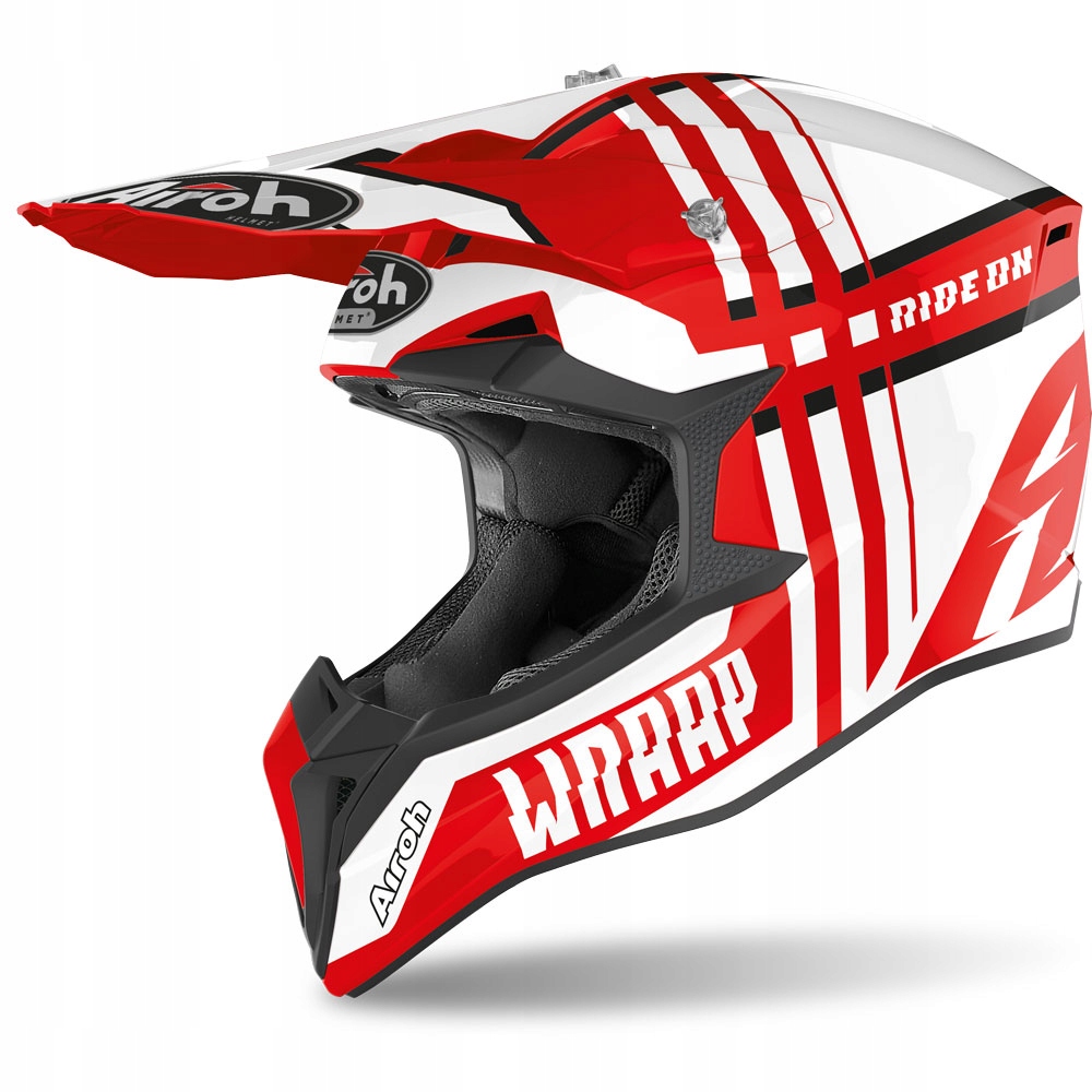 AIROH KASK WRAAP BROKEN RED GLOSS r.M