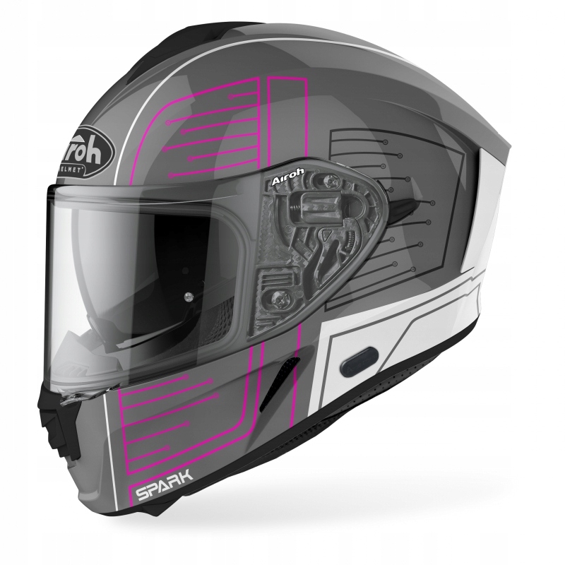 PRILBA AIROH SPARK CYRCUIT PINK GLOSS S MOTOCYKL