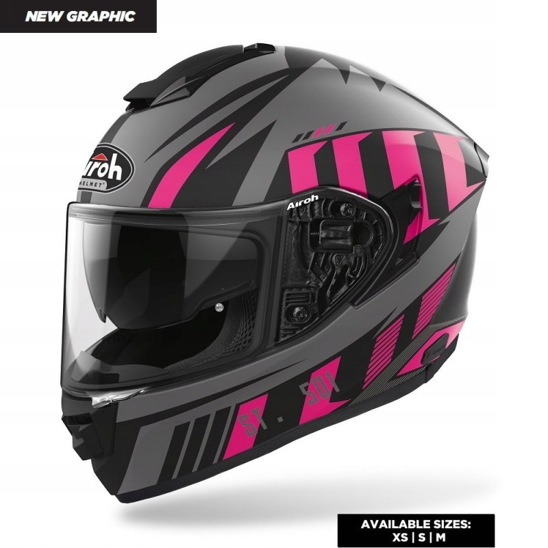 AIROH ST501 PRILBA CARBON BLADE PINK MATNÁ S KOMPOZITNÁ