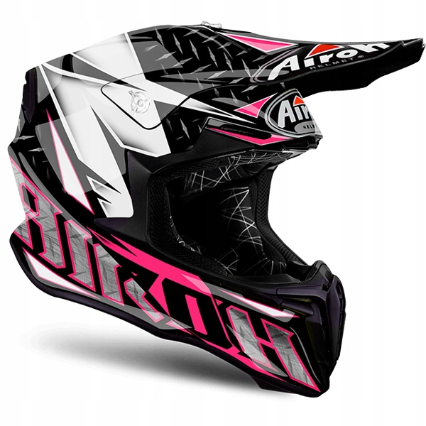 Airoh Twist Crazy Casco MX In Termoplastica HRT – Leggero, Aggressivo, Interni Lavabili E Traspiranti, Con Filtro Antipolvere E Doppia D - 2