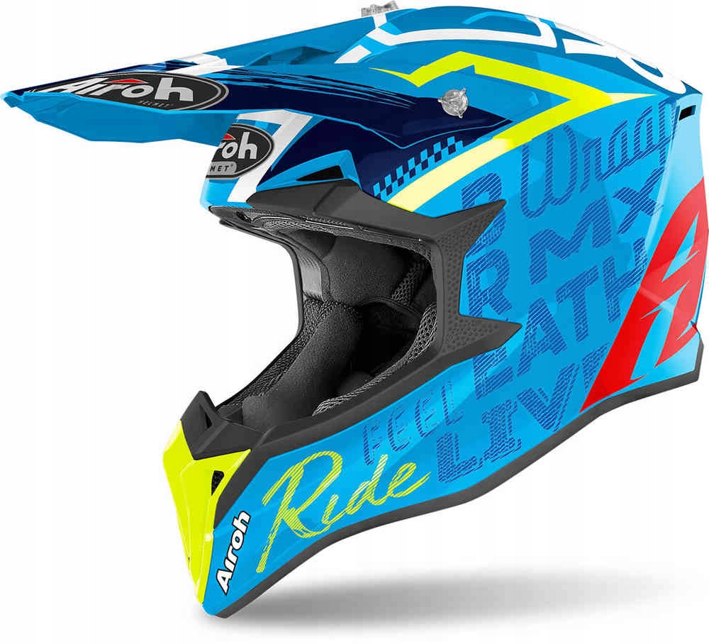 Prilba Enduro Cross Helma AIROH WRAAP STREET AZURRE