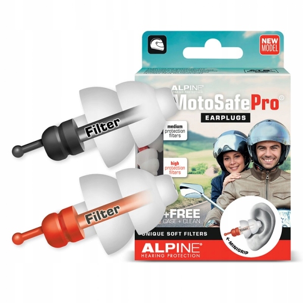 Špunty do uší / špunty do uší ALPINE MotoSafe Pro 4 ks