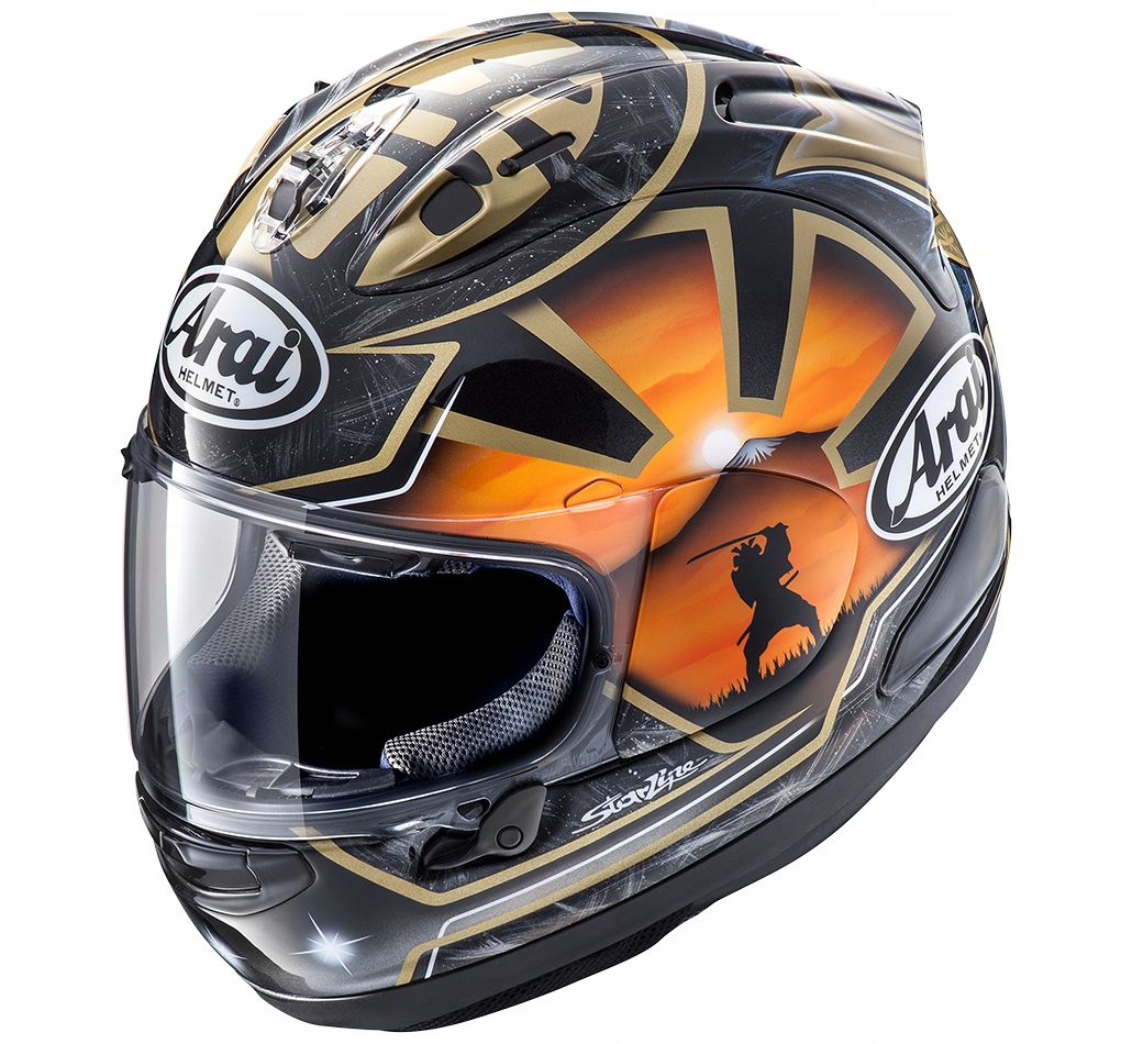 ARAI RX-7V PEDROSA DUCHOVÁ ZLATA S INTEGRÁLNOU PRILBOU