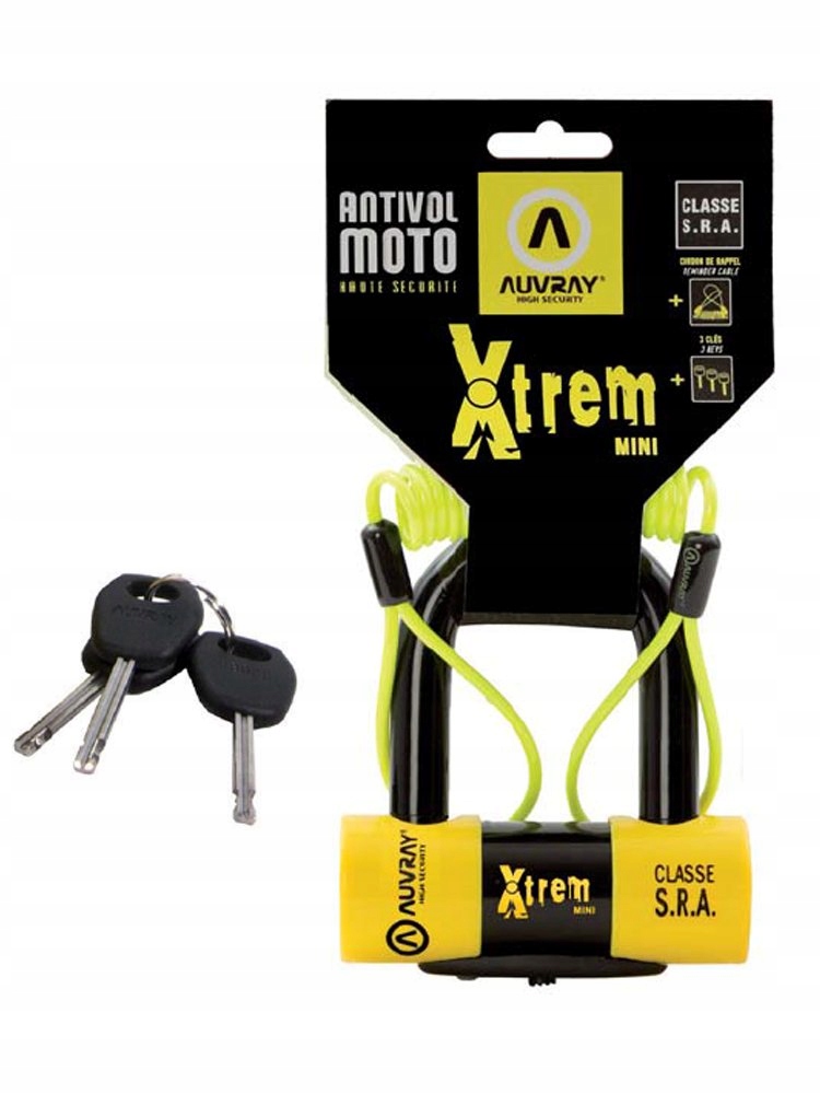 Visací zámok AUVRAY XTREM MINI s pripomienkou