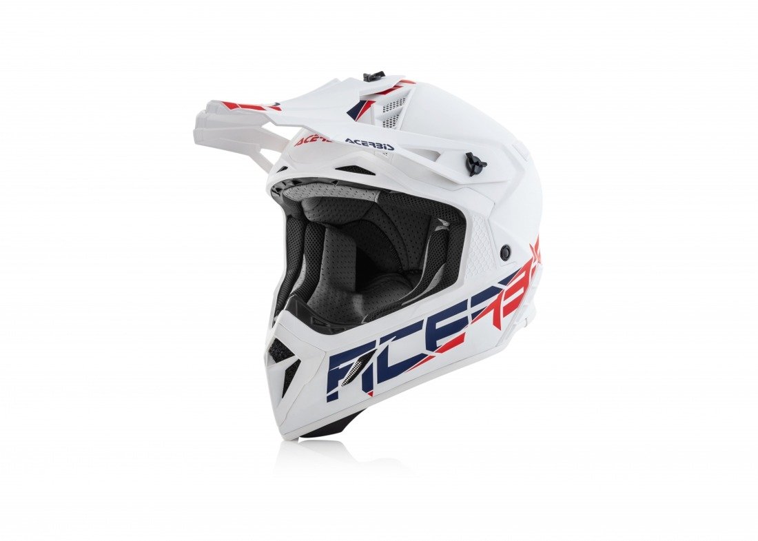 Prilba Acerbis Steel Carbon White S Cross enduro