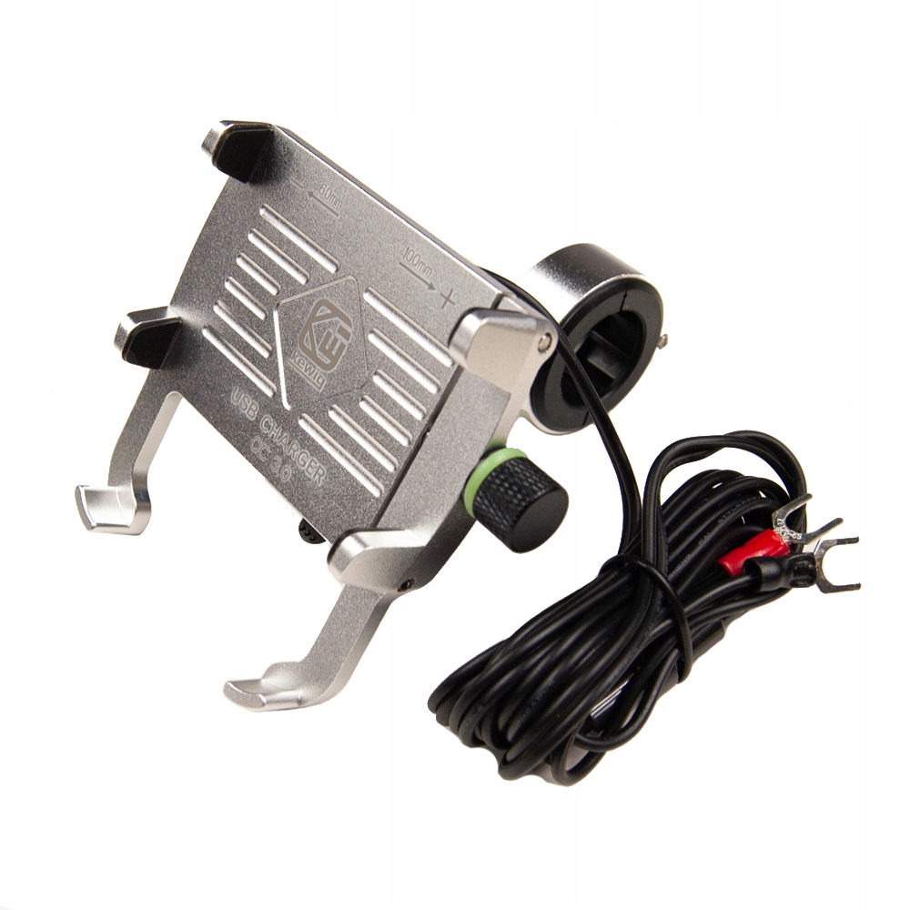 Hliníkový držiak na motocykel s USB