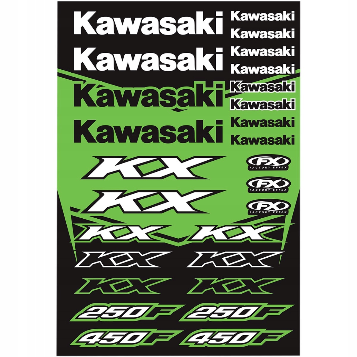 Vinylová samolepka KAWASAKI FACTORY EFFEX