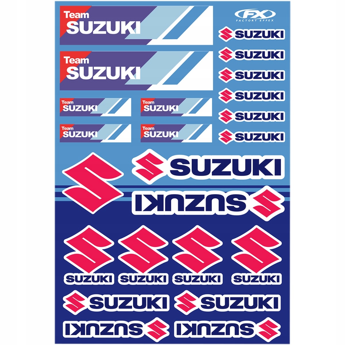 List vinylovej samolepky SUZUKI FACTORY EFFEX