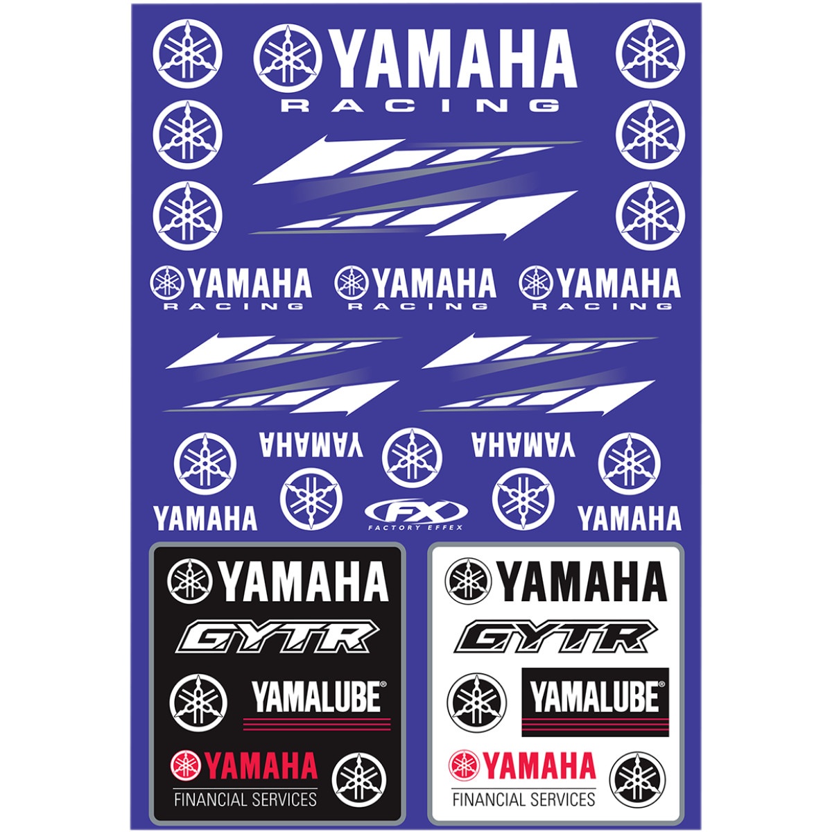 List vinylovej samolepky YAMAHA FACTORY EFFEX