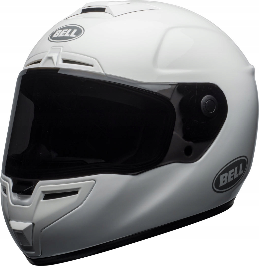 BELL HELMET SRT masívna biela lesklá (kompozitná) XS