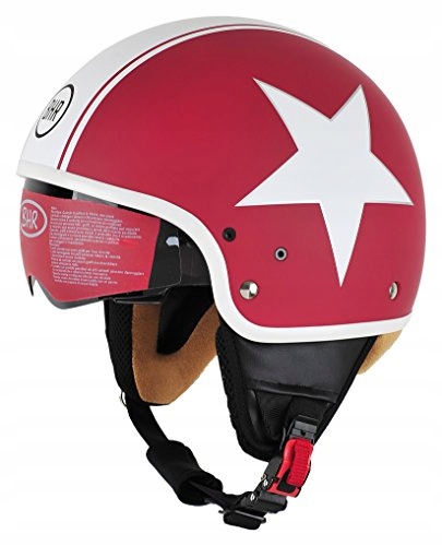 Pánska prilba BHR 94169, číra, hviezdicová červená, M (57 cm)