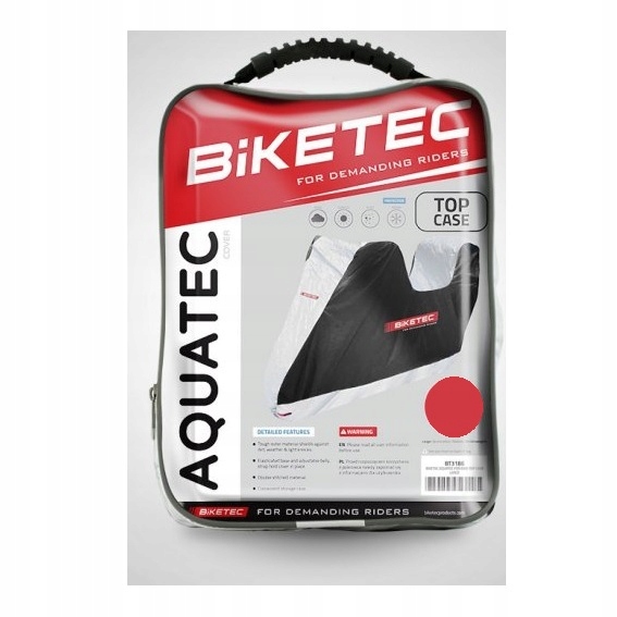 Poťah na motorku BIKETEC AQUATEC s kufrom XL
