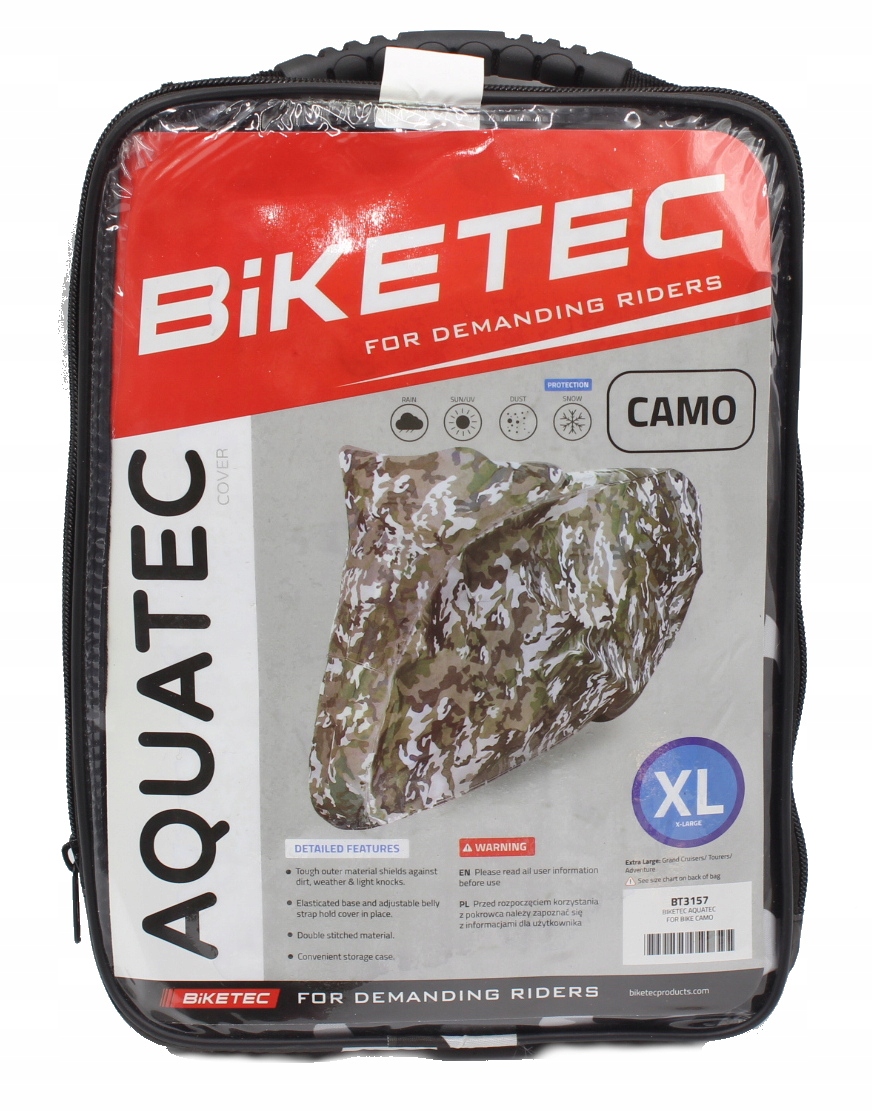 VODOTESNE POUZDRO BIKETEC CAMO PRE MOTOCYKL XL
