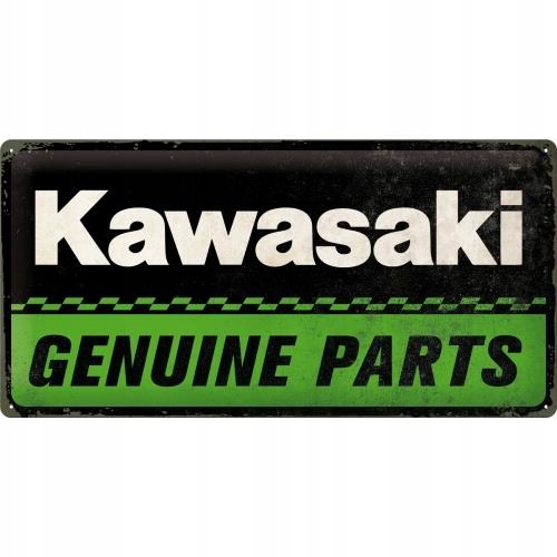LIST 30x40cm KOVOVÝ PLAKÁTER VODIČ KAWASAKI