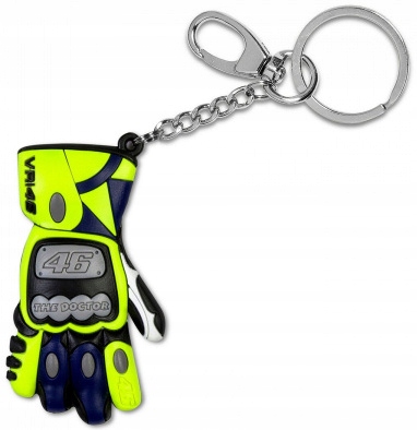 KĽÚČOVÝ KRÚŽOK VR46 3D RUKAVICE ROSSI