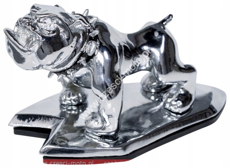 BULLDOG ORNAMENT CHROME DEKORÁCIA VLASTNÝ PLAVIDLO