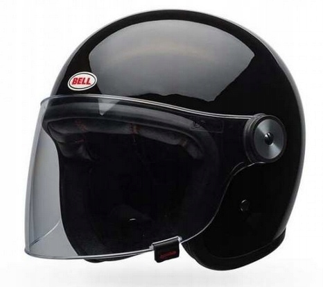 Moto prilba Bell RIOT otvorená na chopperi