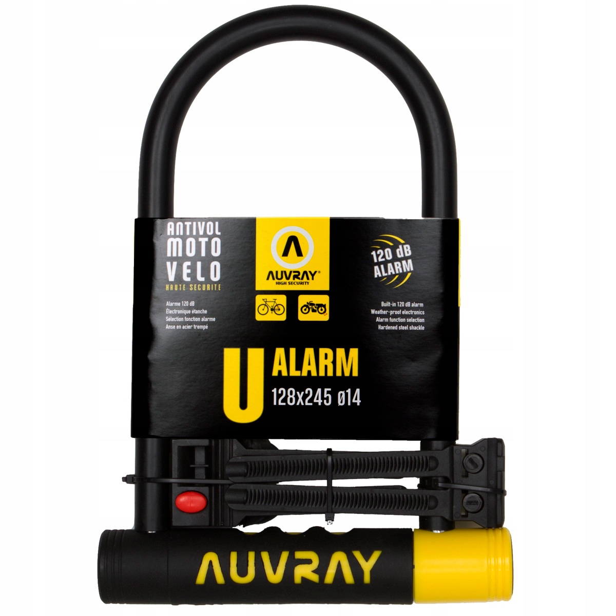 Blokovanie U-Lock s Auvray U-Alarm 245 mm