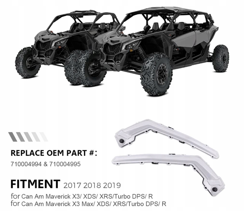 Plávajúce predné svetlá Can-am Maverick X3