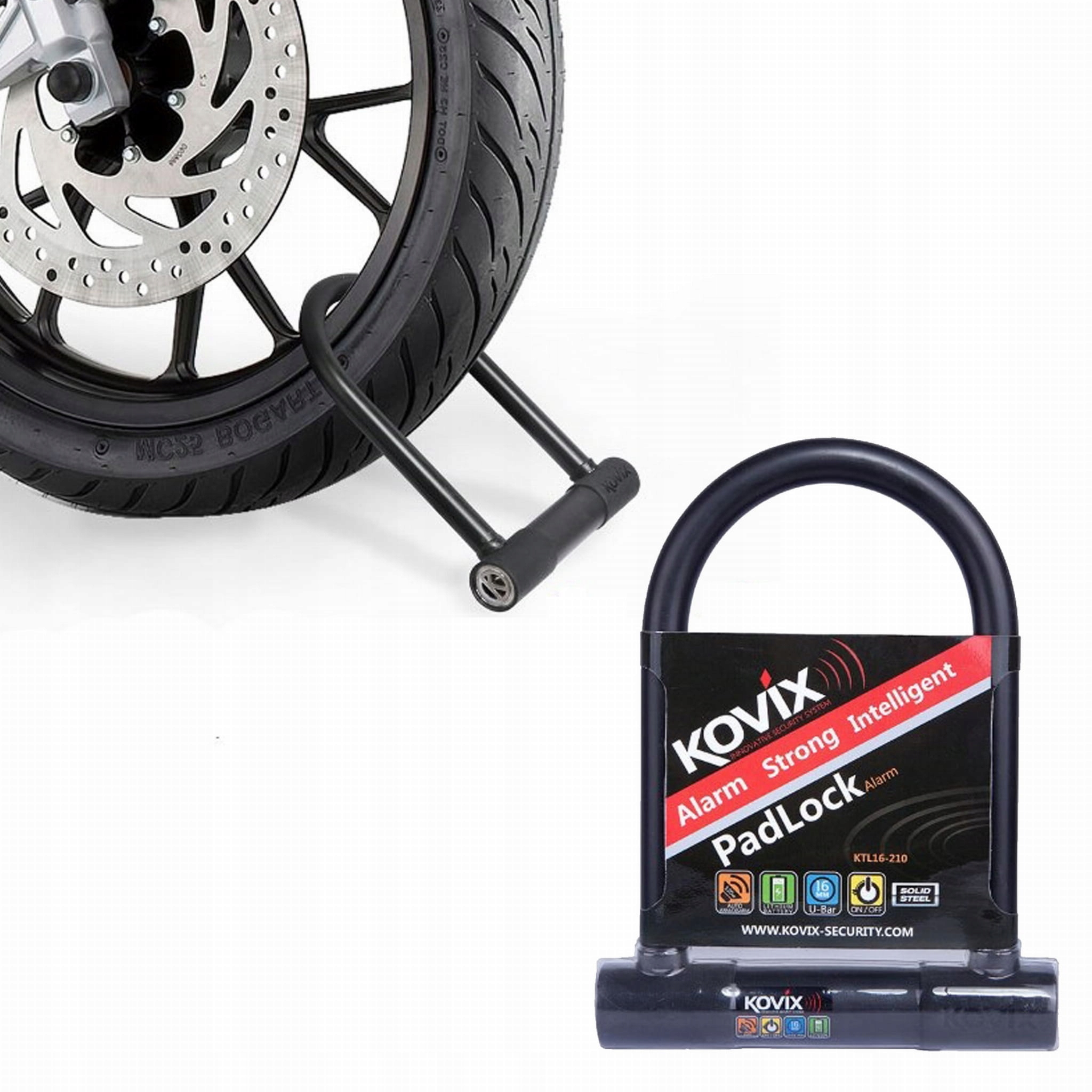 D-Lock s alarmom KOVIX 210mm - KTL16