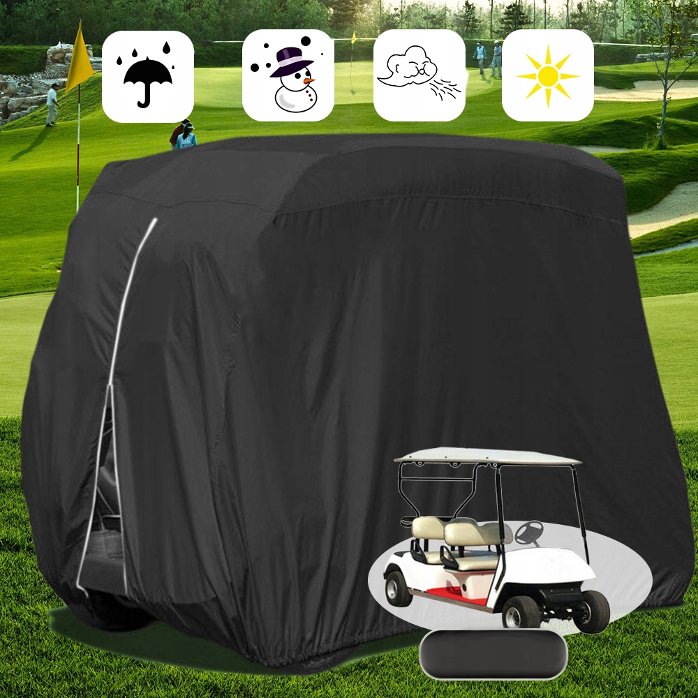 D Kryt golfového vozíka - čierny S