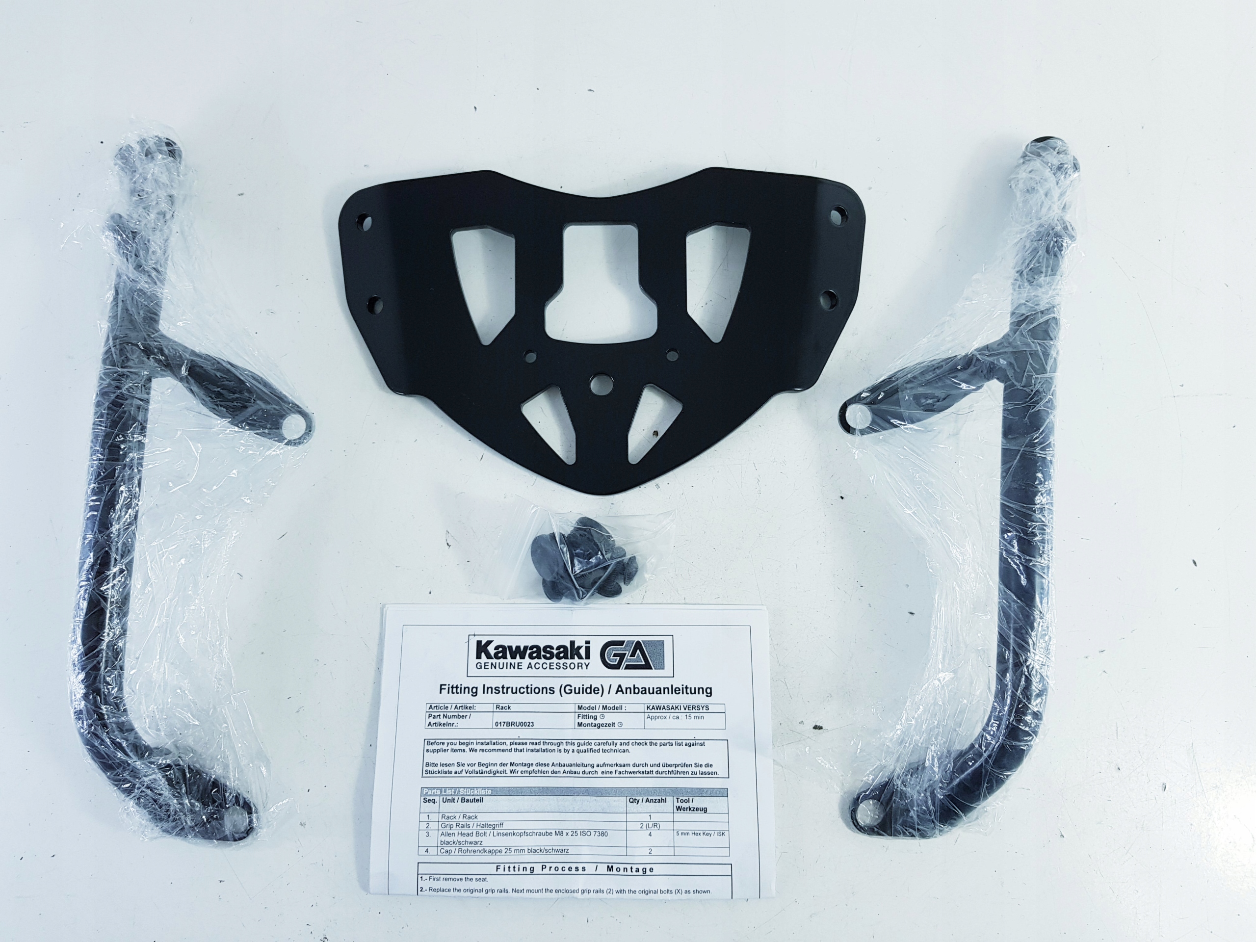 D1187 KAWASAKI VERSYS FRAME CASE TRUNK 07-09