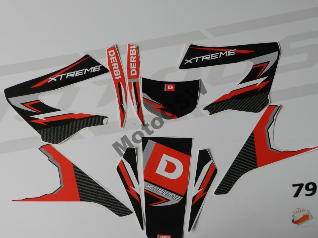 Sada dyhových samolepiek DERBi Senda X-Treme