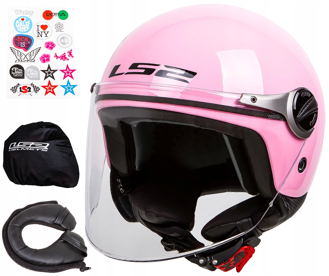 DETSKÁ OTVORENÁ PRILBA LS2 OF575J WUBY PINK r L