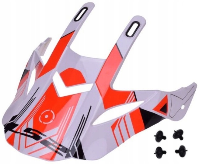 Priezor do prilby LS2 MX436 Pioneer Trigger W / B Red