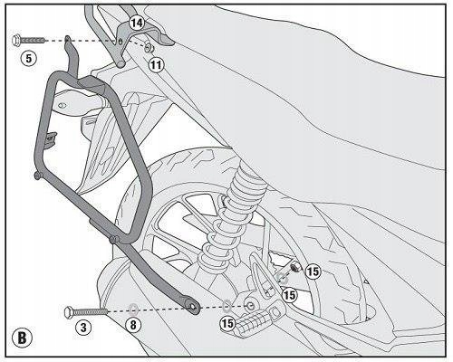 GIVI PL1142 KABÍNOVÝ RÁM HONDA CB 125 F