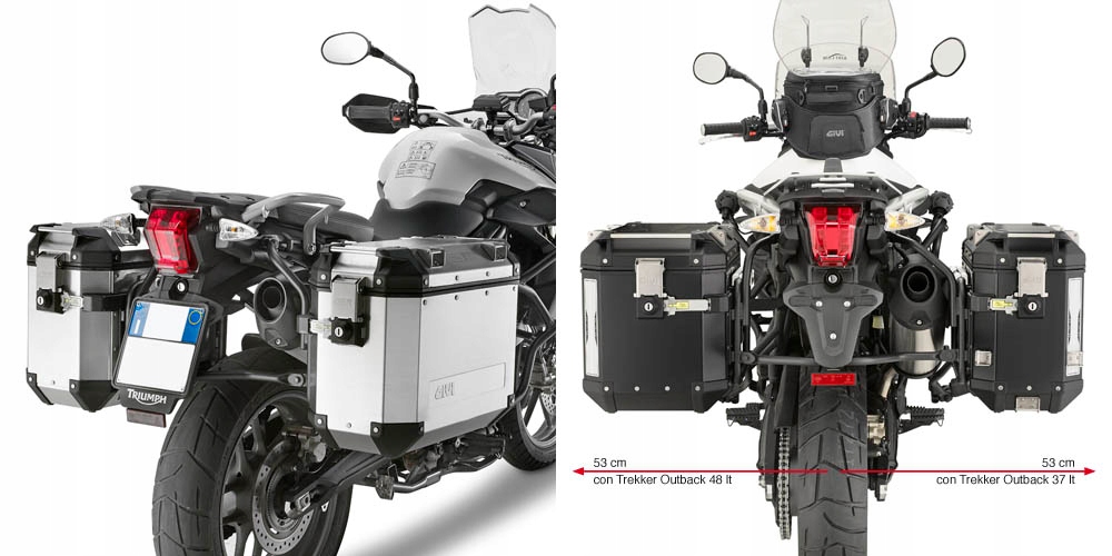 Bočný nosič GIVI PL6401CAM OUTBACK pre Tiger 800