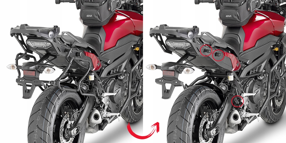 GIVI PLXR2122 V35 / K33 YAMAHA MT-09 TRACER