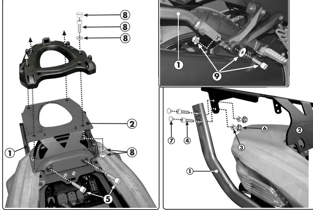 GIVI FRAME CENT KAWASAKI ZZR 1400 ZX14R
