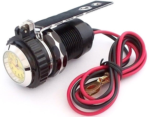 USB ZAPAĽOVAČ ZÁSUVKY 12V NABÍJAČKA S HODINAMI