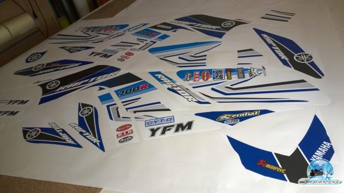 GRAFIKA NA MOTOCYKLE YAMAHA Raptor 700 DEKÁLOV
