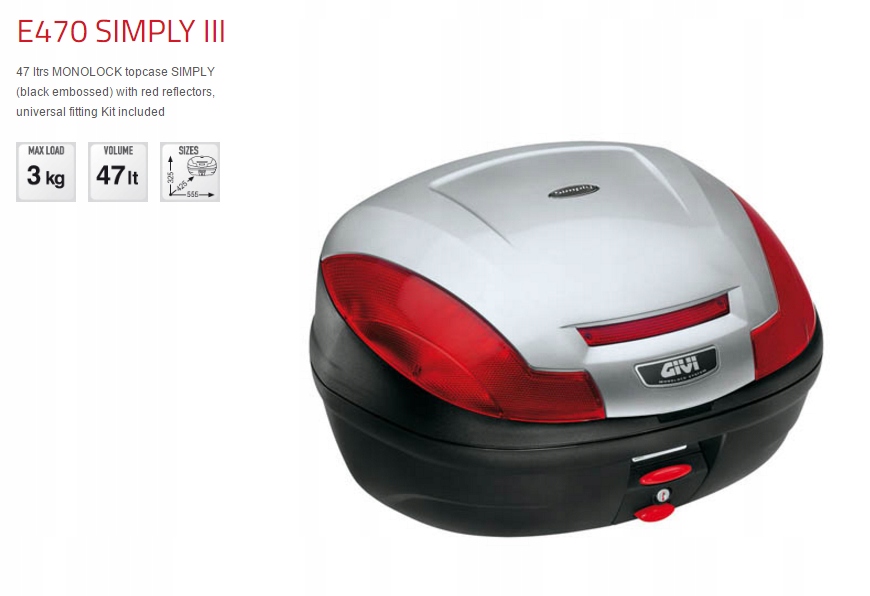 Givi E470 Monolock Jednoducho lakované