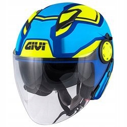 Kolobežka Givi Kask 12.3 STRATOS blenda modrá fluo M