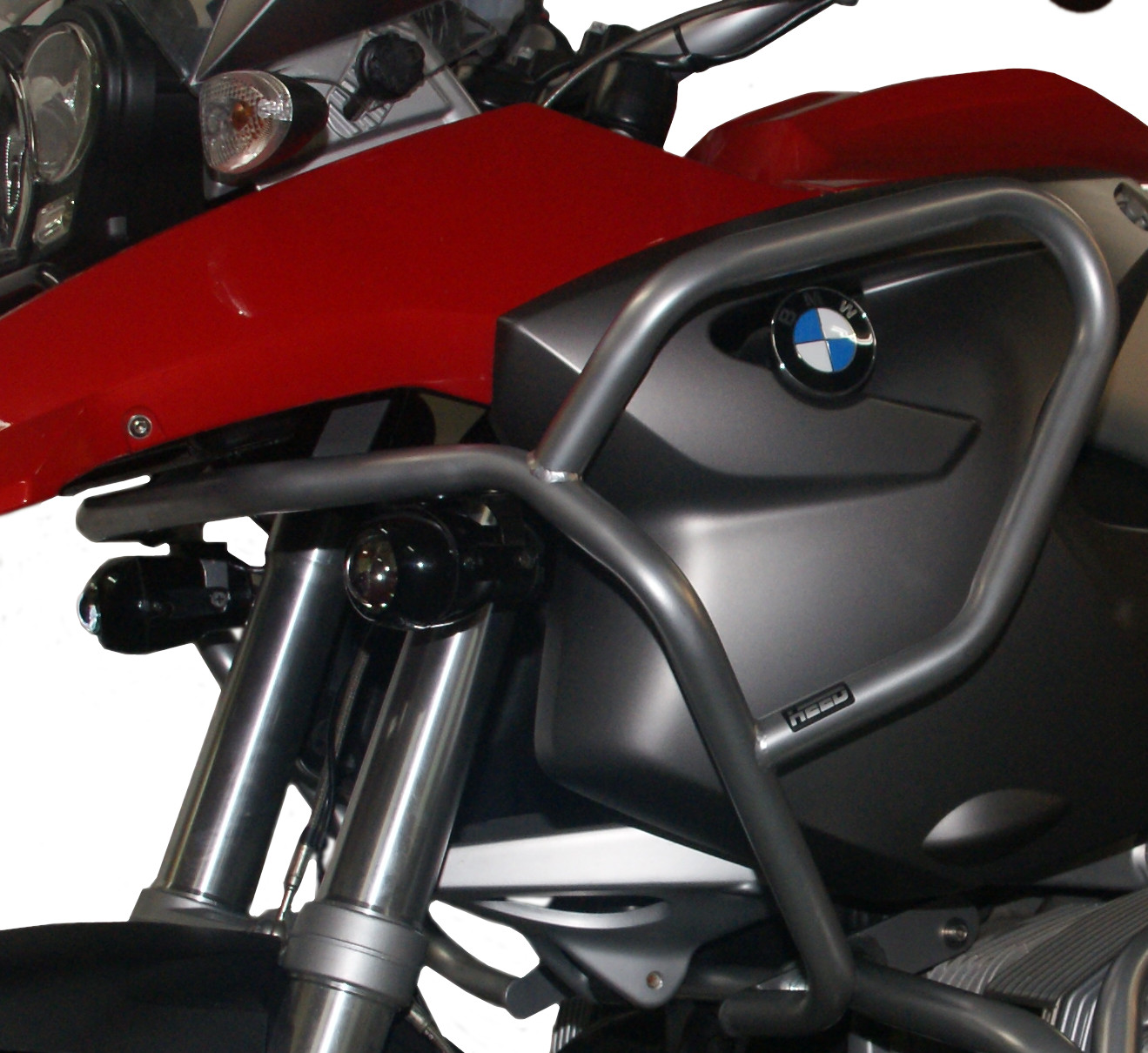 Padací rám HEED pre BMW R 1200 GS, horný, strieborný (2004-2007)