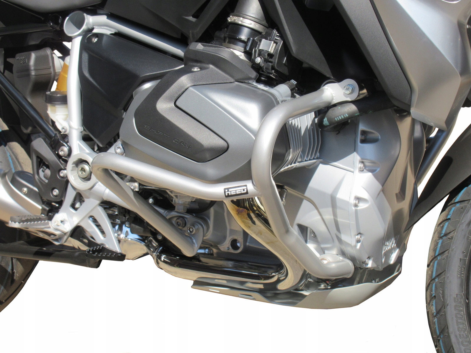 Padacie rámy HEED pre BMW R 1250 GS, spodná časť BASIC - strieborná