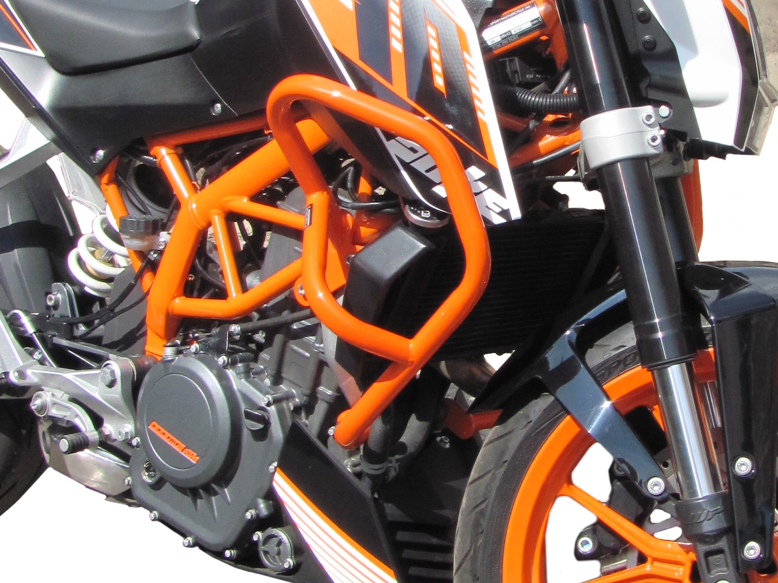 Padací rám HEED KTM 390 DUKE (13-16) - oranžový