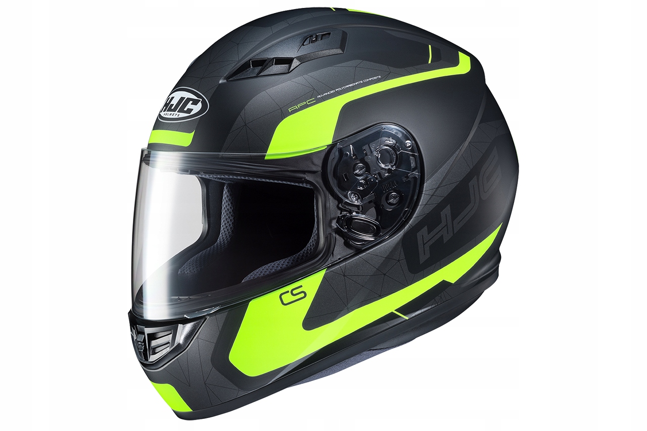 PRILBA HJC CS-15 ČIERNA / FLO ŽLTÁ XL