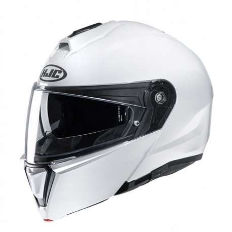 HJC I90 PERLA BIELA MOTOCYKLOVÁ PRILBA R S Z RUKY!