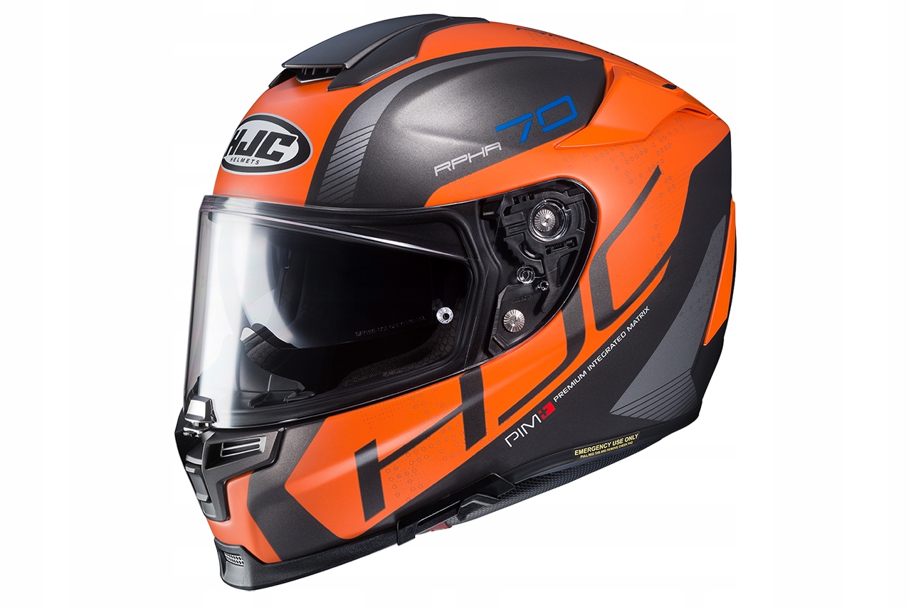 HJC RPHA 70 VIAS ČIERNA / ORANŽOVÁ KASK M