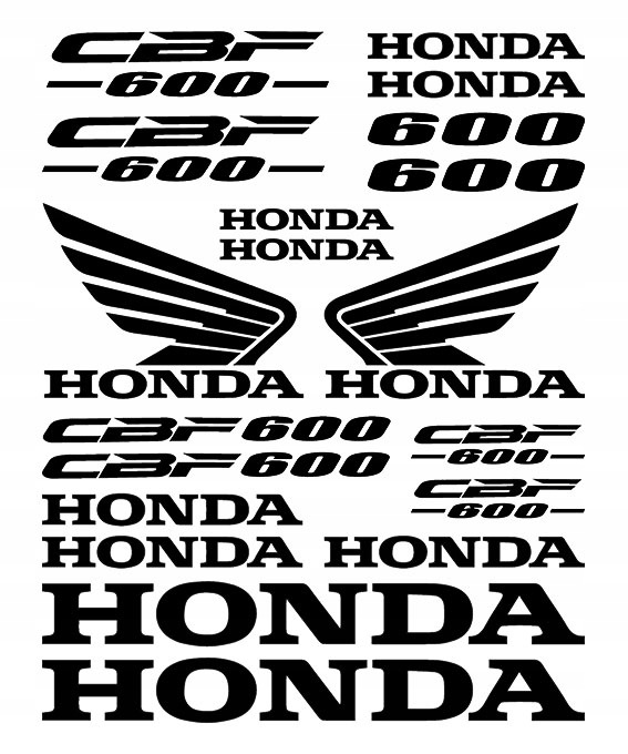 HONDA CBF600 __ samolepky _ sada _ FARBY