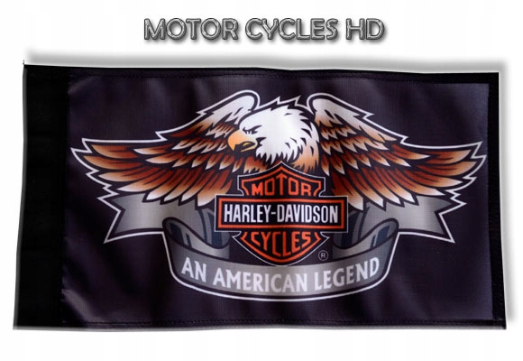 Vlajka Harley Davidson na stožiari motocykla