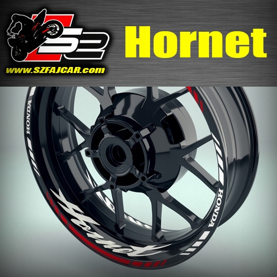 Hornet Honda - lišty s nálepkami na ráfikoch kolies