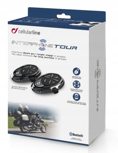 MOTOCYKLOVÝ INTERCOM INTERPHONE TOUR NA 2 PRILBY